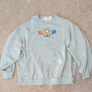 Levi's Light Gray Crewneck Sweater
